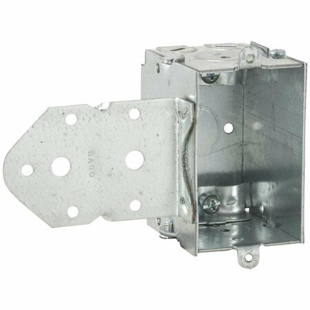 SOUTHWIRE Electrical Box, Wall Box, 1 Gang, Steel G601-BR-UPC
